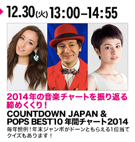 COUNTDOWN JAPAN ＆ POPS BEST10 年間チャート2014