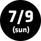 7/9 (sun)