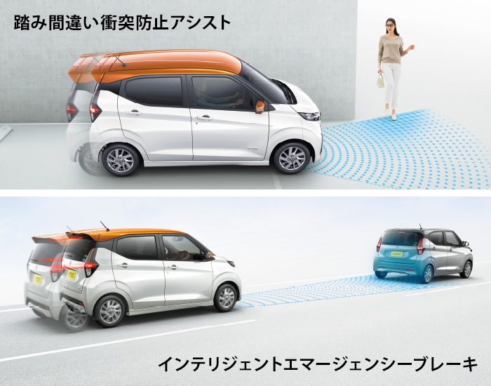 踏み間違い衝突防止アシスト インテリジェントエマージェンシーブレーキ イメージ画像