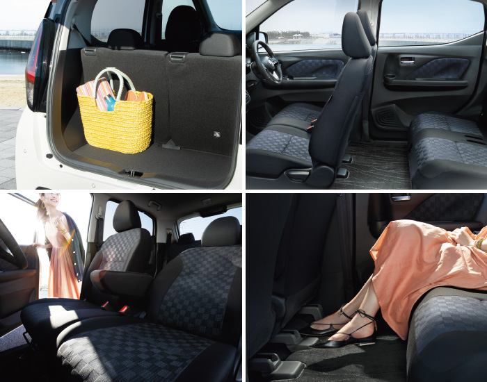 軽とは思えないくらい室内広々 イメージ画像