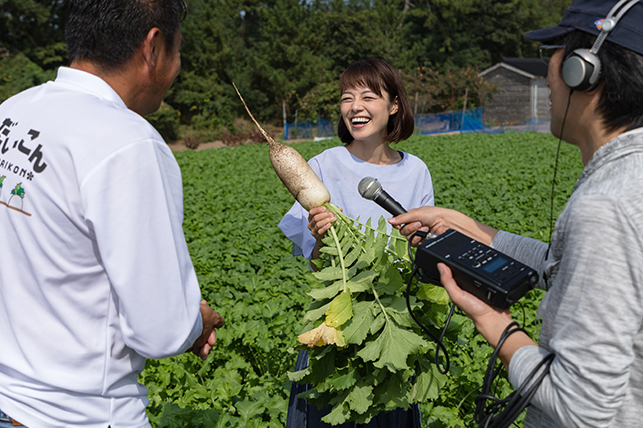 で食べると梨のような食感