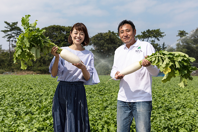 これからもおいしい「源助だいこん」、作り続けてくださいね