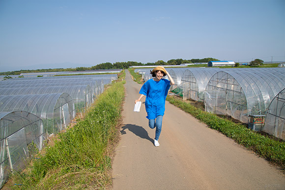 私、川瀬も走ってみましたよ。大きさ伝わるかな。