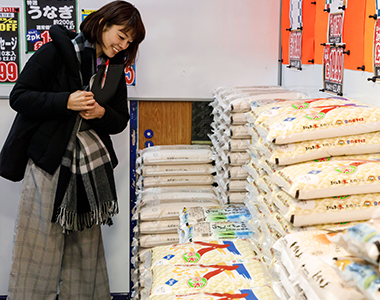 品揃えが豊富な日本のお米