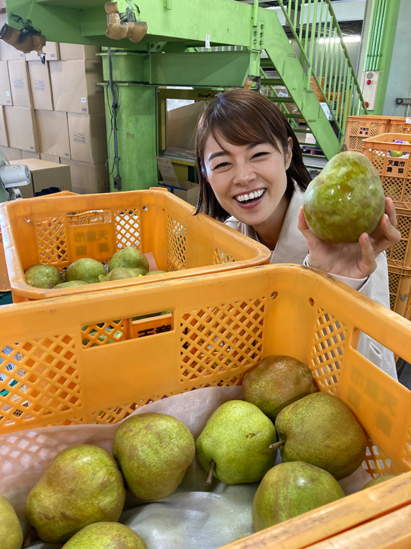 “洋梨”というより“ラ・フランス”。