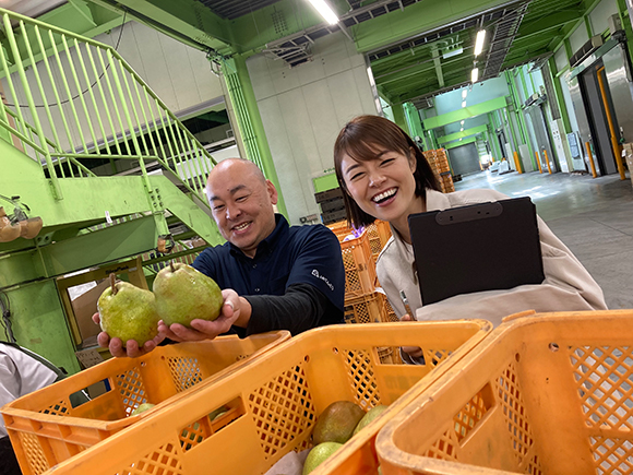 「大好きなフルーツは、やっぱりラ・フランス」