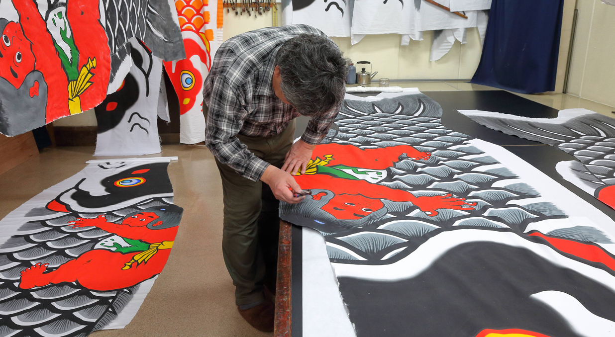 鯉のぼり 金太郎 手描き 高儀 5.4Mセット 新品未使用品こいのぼり 0144