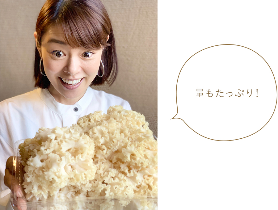 量もたっぷり! 量もたっぷり!
