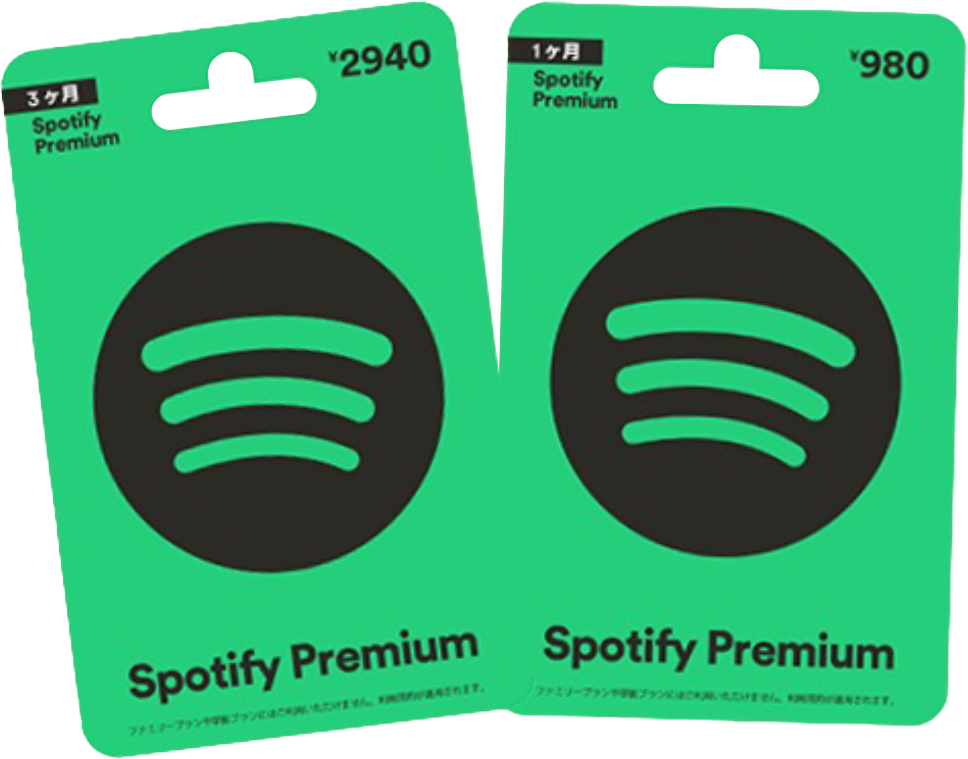 Spotifyプレミアムギフトカード(2,940円/3か月分)