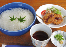 神埼そうめん＆神埼そうめんコロッケ 写真