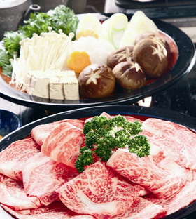 上州牛のすき焼き 写真