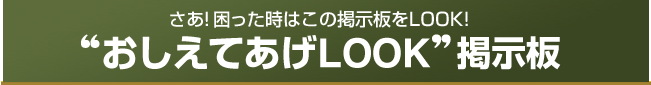今すぐおしえてあげLOOK知恵袋掲示板