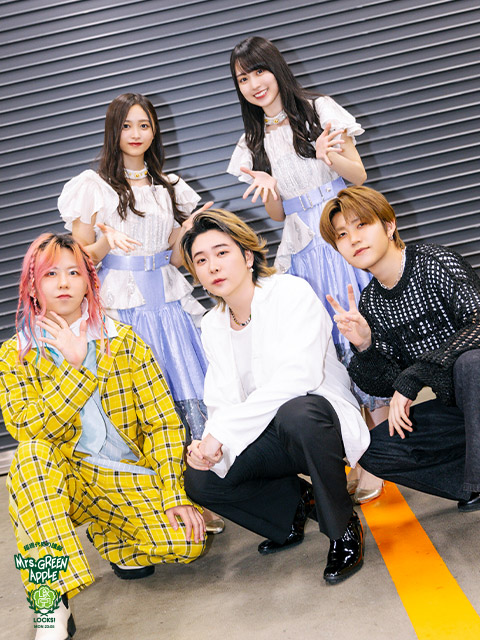 Mrs. GREEN APPLE 対バン ライブ 2024 Tシャツ グレー L Mrs. GREEN