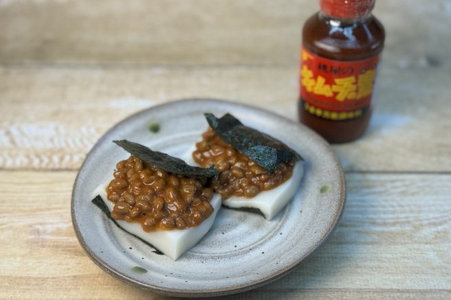 納豆キムチ餅