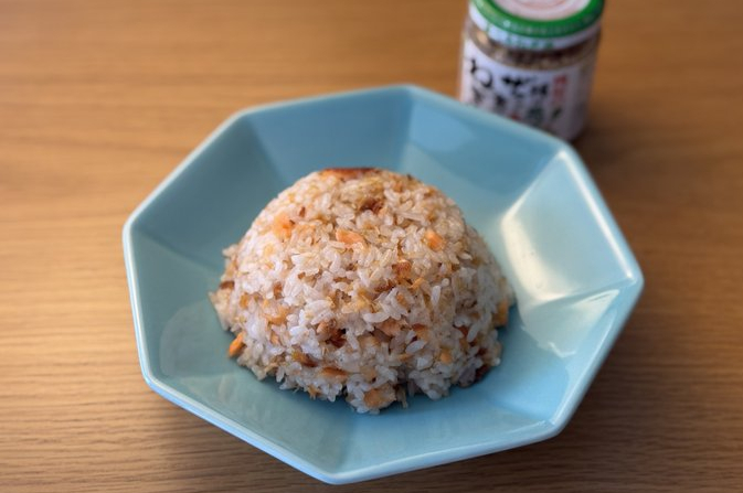 焼鮭のネギ油炒飯