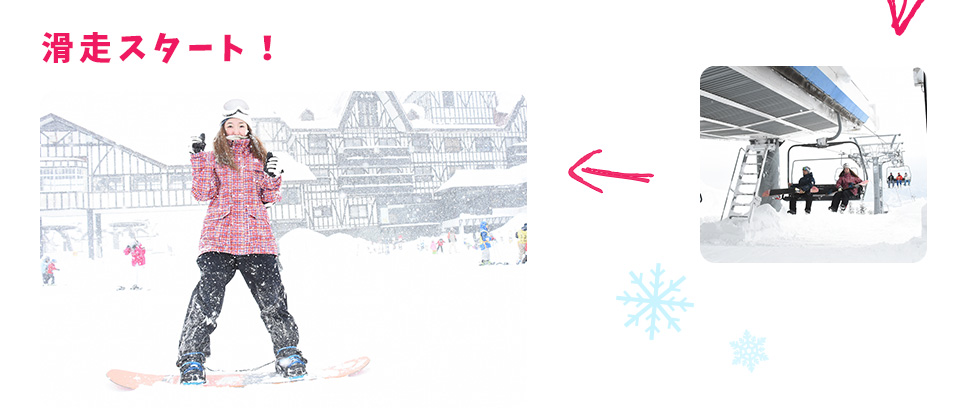 滑走スタート！