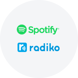 Spotify / radiko