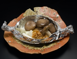 霜降りひらたけのホイル蒸し