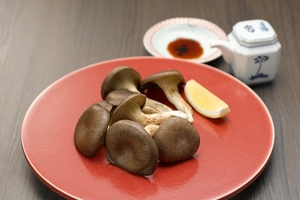 霜降りひらたけの素焼き