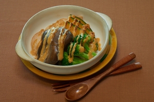 霜降りひらたけの味噌マヨ焼き