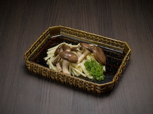 霜降りひらたけの柚子こしょう炒め