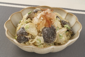 霜降りひらたけと里芋のポテトサラダ風