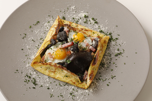 霜降りひらたけのガレット