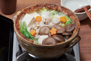 霜降りひらたけの土手鍋