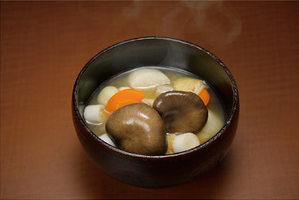 霜降りひらたけの根菜汁