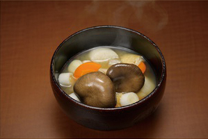 霜降りひらたけの根菜汁