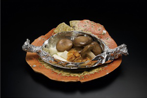 霜降りひらたけのホイル蒸し